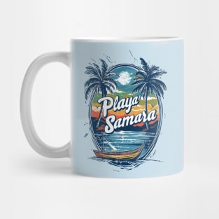 Escape to Playa Samara: Tropical Landscape Art 🏖️ Mug